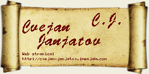 Cvejan Janjatov vizit kartica